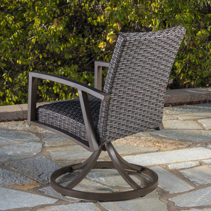 SunVilla Sarasota 7-piece Fire Outdoor Patio Dining Set