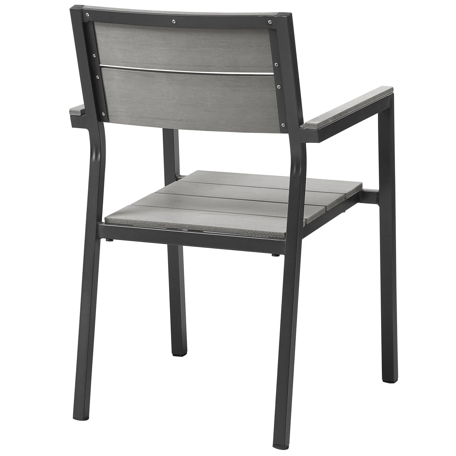Modway Maine 7 Piece Outdoor Patio Dining Set in White Light Gray