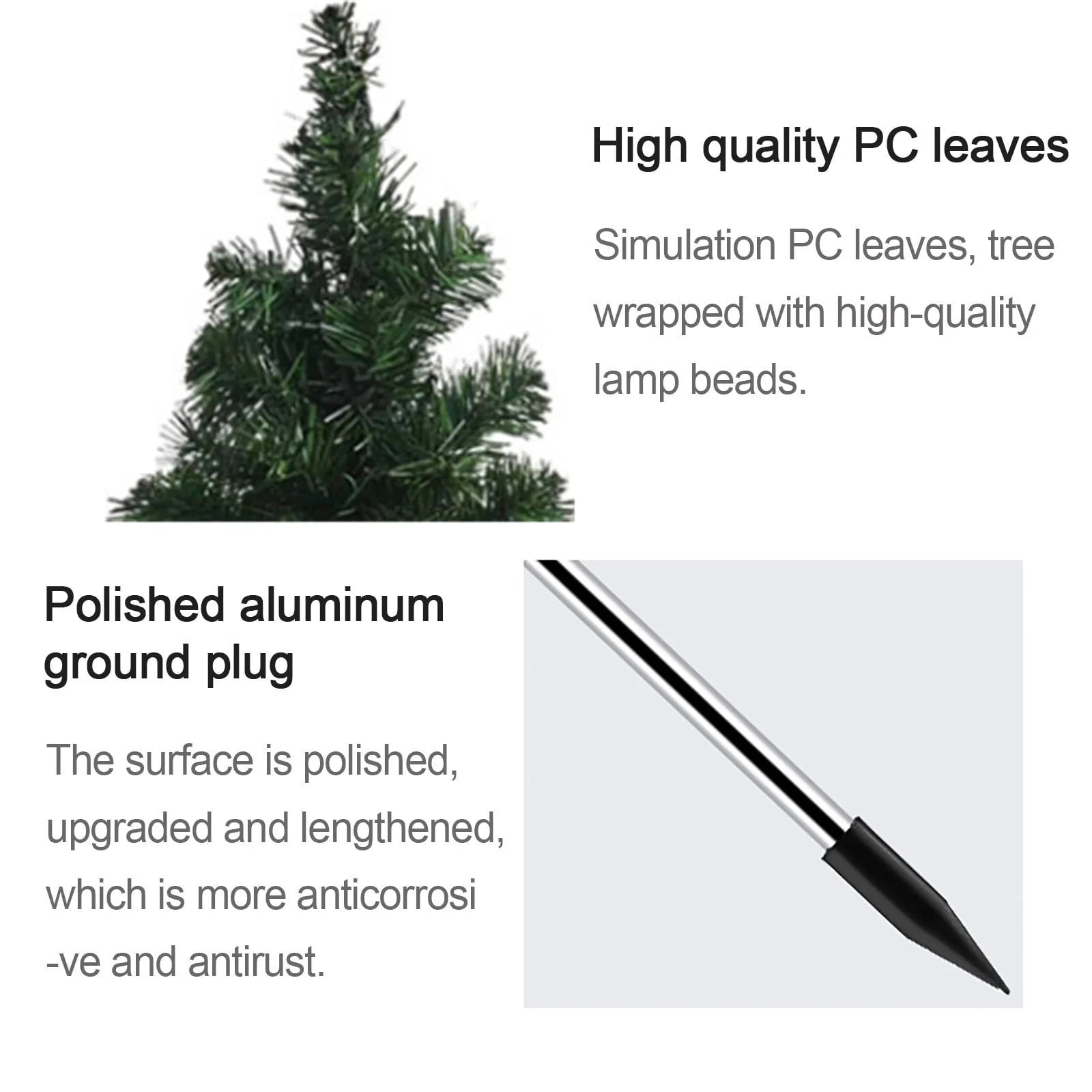 SDJMa Solar Christmas Tree Lights Garden Outdoor Waterproof,Solar Yard Decoration Light, Solar Stake Decor Lights, Solar Xmas Decorative Multi-Color Flickering Pine Lights for Patio Lawn Pathway