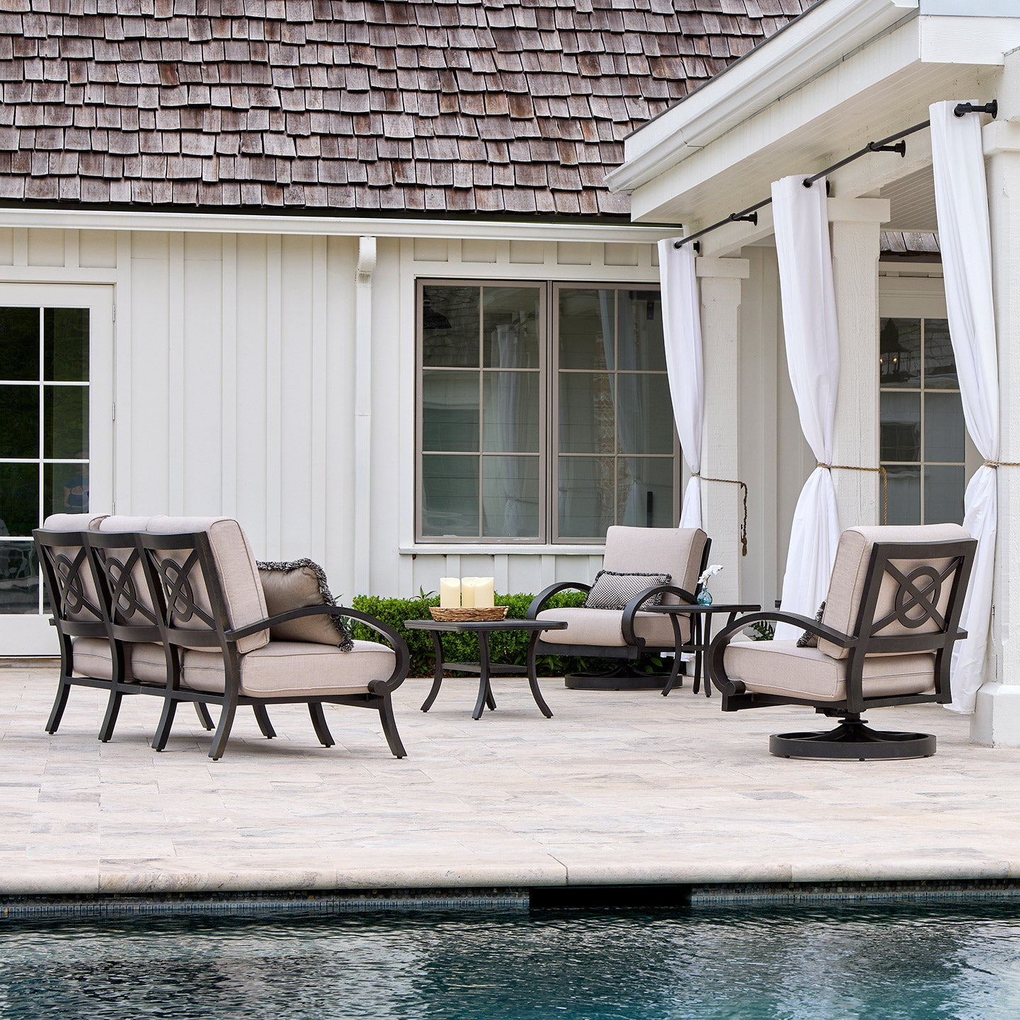 Pompeii 5-piece Outdoor Patio Seating Set