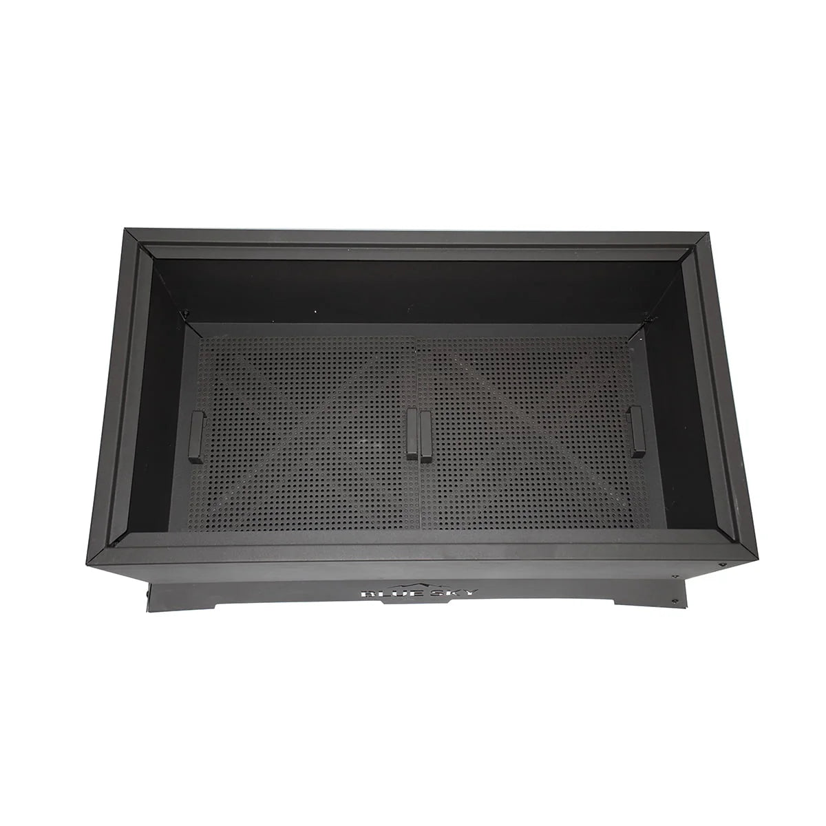Blue Sky Outdoor Living Rectangle Steel Peak Smokeless Patio Fire Pit, Black