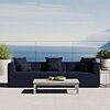 Modway Saybrook Outdoor Patio Upholstered 3-Piece Sectional Sofa in Gray