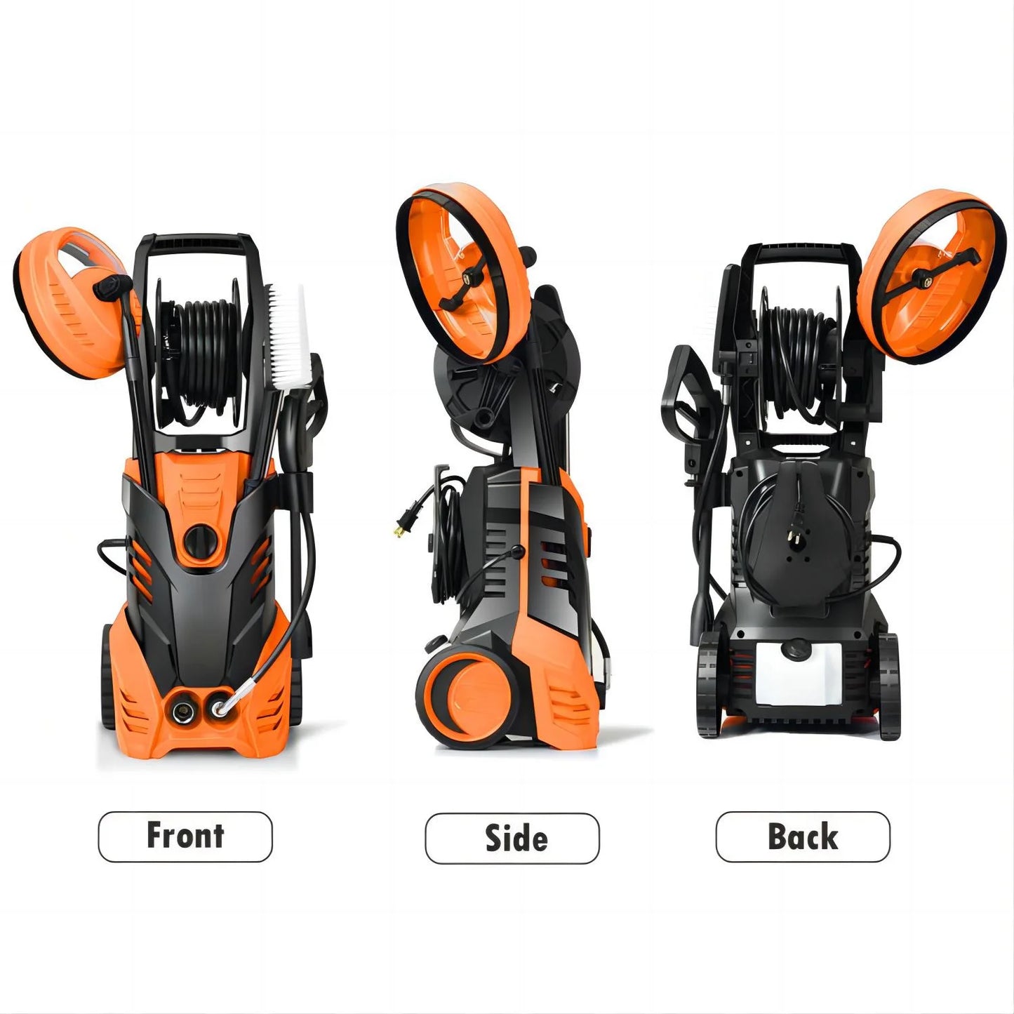 YouYeap 3000 PSI Electric Pressure Washer for Household, Great for Cars, Patios, Siding, Driveways