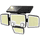SZRSTH Solar Lights Outdoor - 3000LM 423 LED Motion Sensor Lights Waterproof Security Flood Lights for Patio Yard Garden