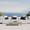 Modway Saybrook Outdoor Patio Upholstered 3-Piece Sectional Sofa in Gray