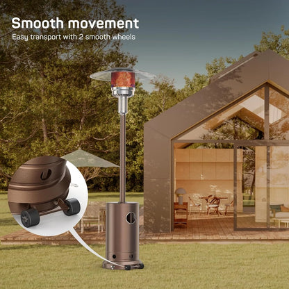 Simenmax Propane Heater, 48,000 BTU Outdoor Heaters for Patio for Backyard, Deck, Garden, Porch