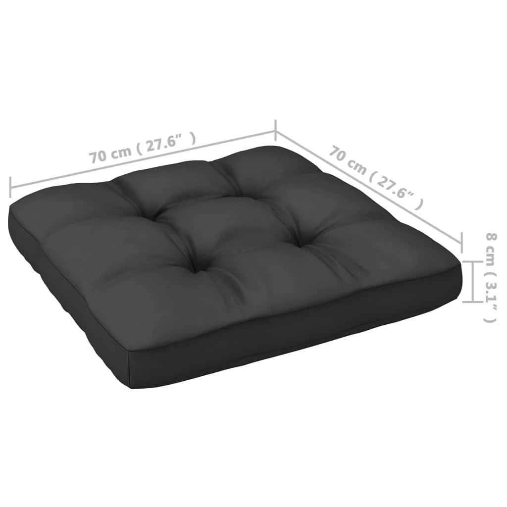 vidaXL Patio Furniture Set 6 Piece Outdoor Sectional Sofa Solid Wood Pine