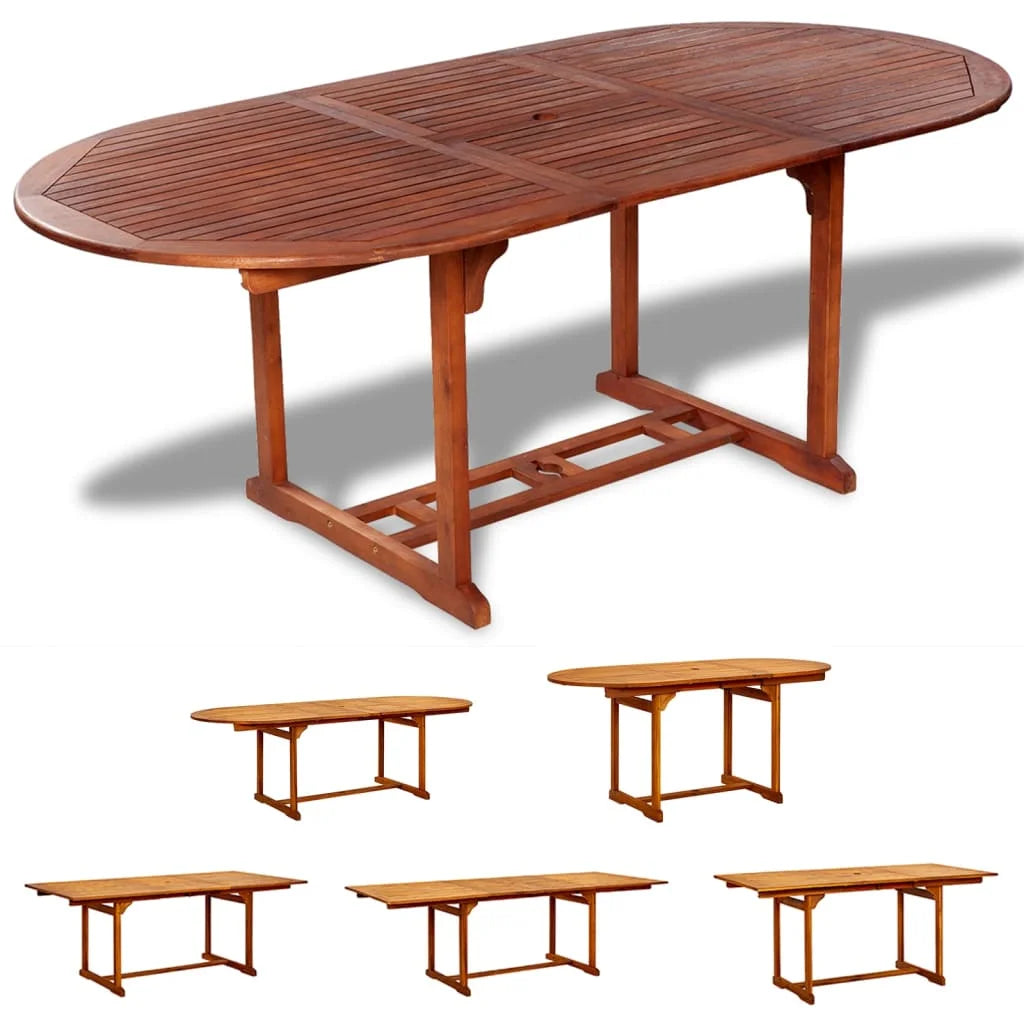 vidaXL Patio Table 78.7"x39.4"x29.5" Solid Acacia Wood