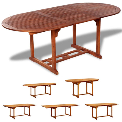 vidaXL Patio Table 78.7"x39.4"x29.5" Solid Acacia Wood