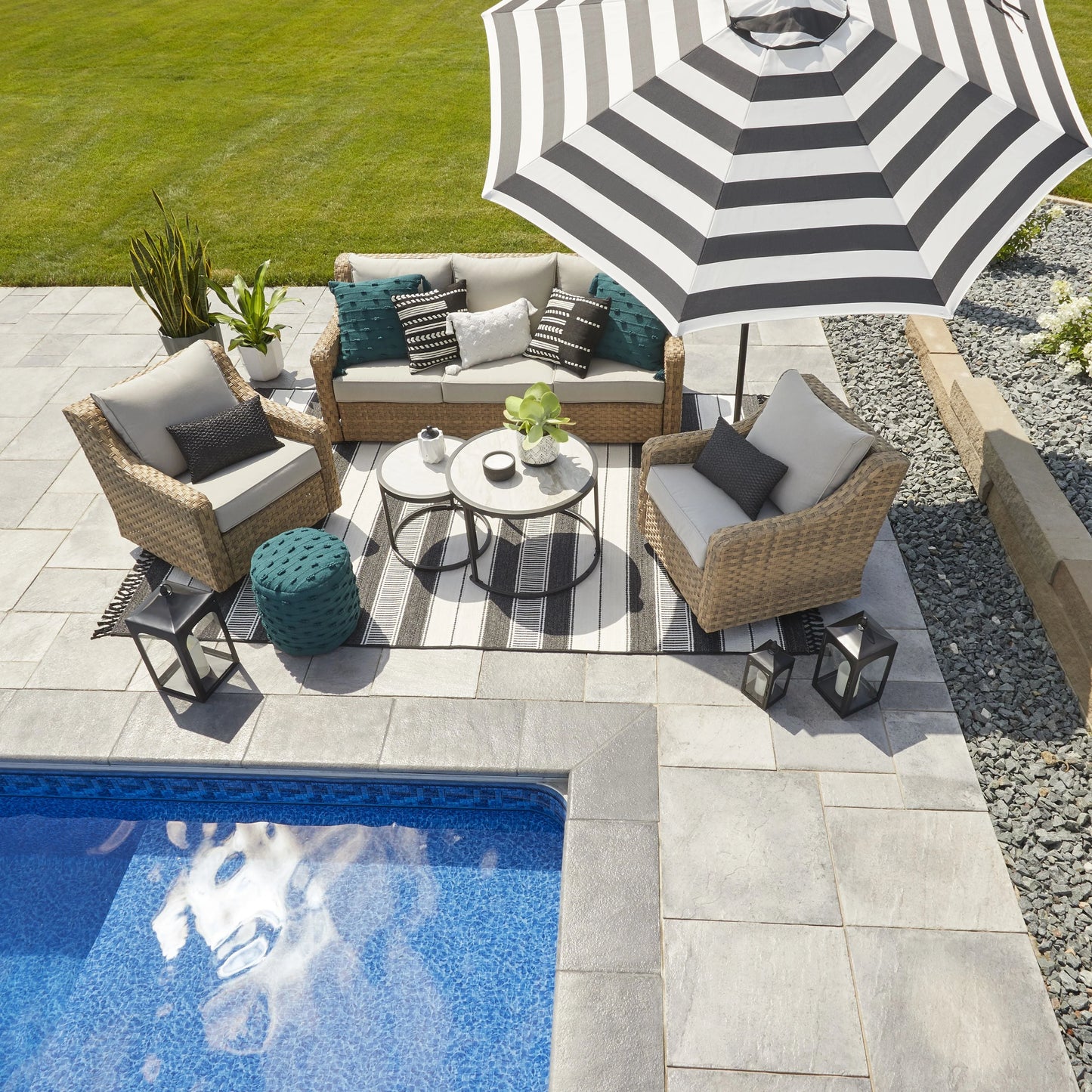 Better Homes & Gardens River Oaks 2-Piece Swivel Gliders with Patio Covers