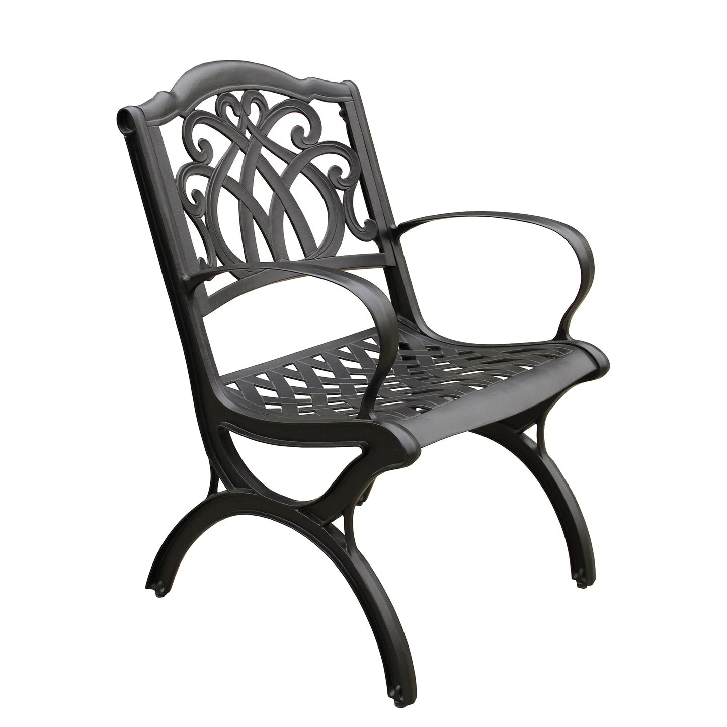 Oakland Living Corporation Ornate Traditional Outdoor Cast Aluminum Patio Dining Chair Bronze