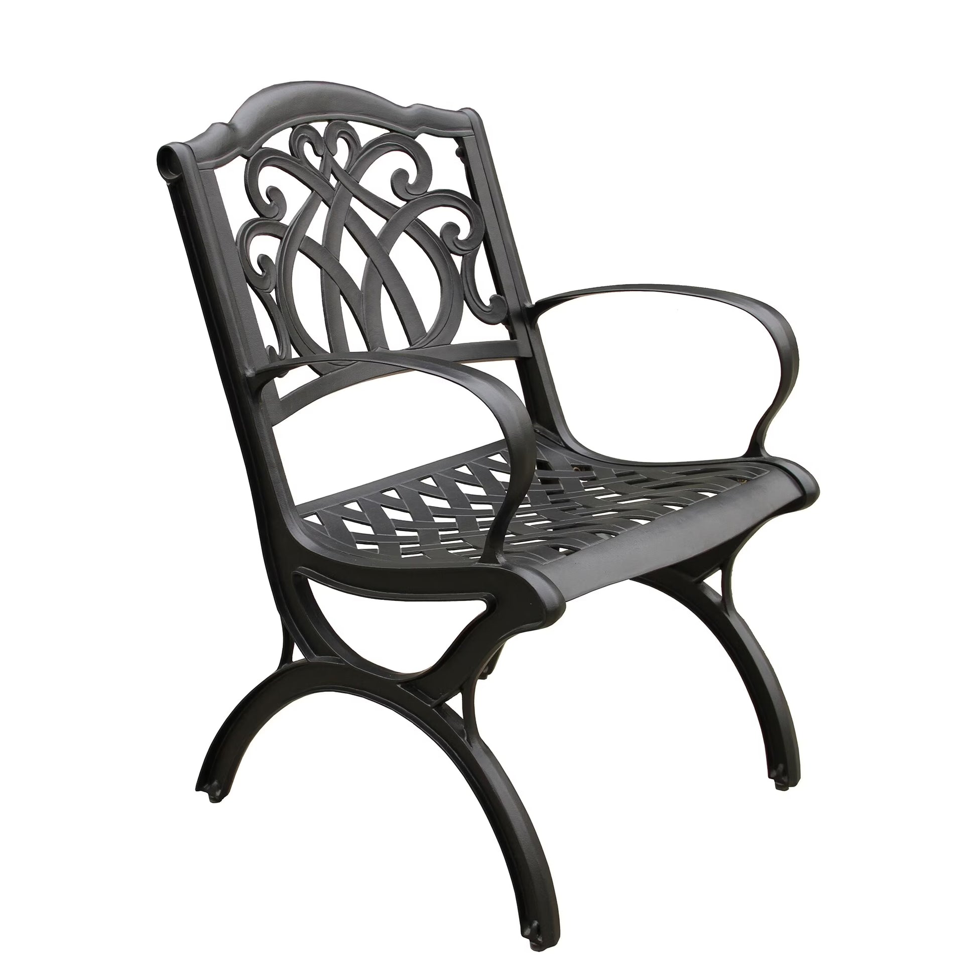 Oakland Living Corporation Ornate Traditional Outdoor Cast Aluminum Patio Dining Chair Bronze