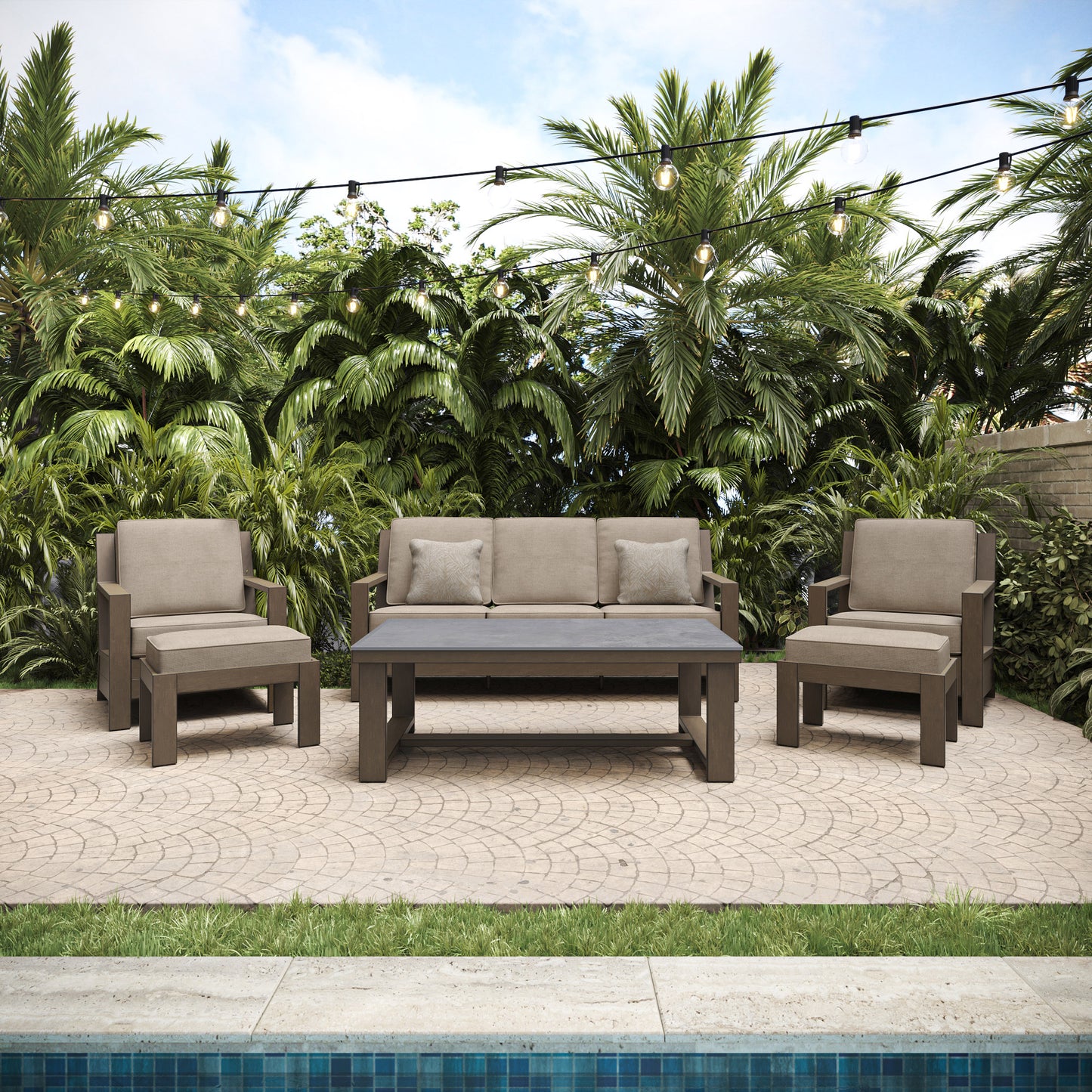 Agio Marlow 6-piece Outdoor Patio Seating Set