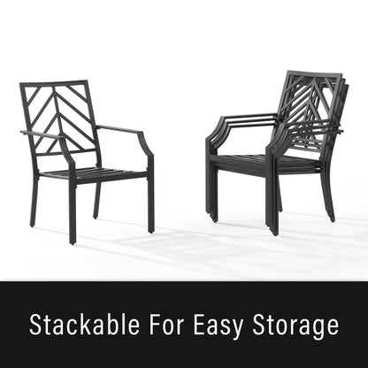 Crosley Furniture Otto 2-Piece Outdoor Chair Set, Dining Patio Chairs for Deck, Backyard