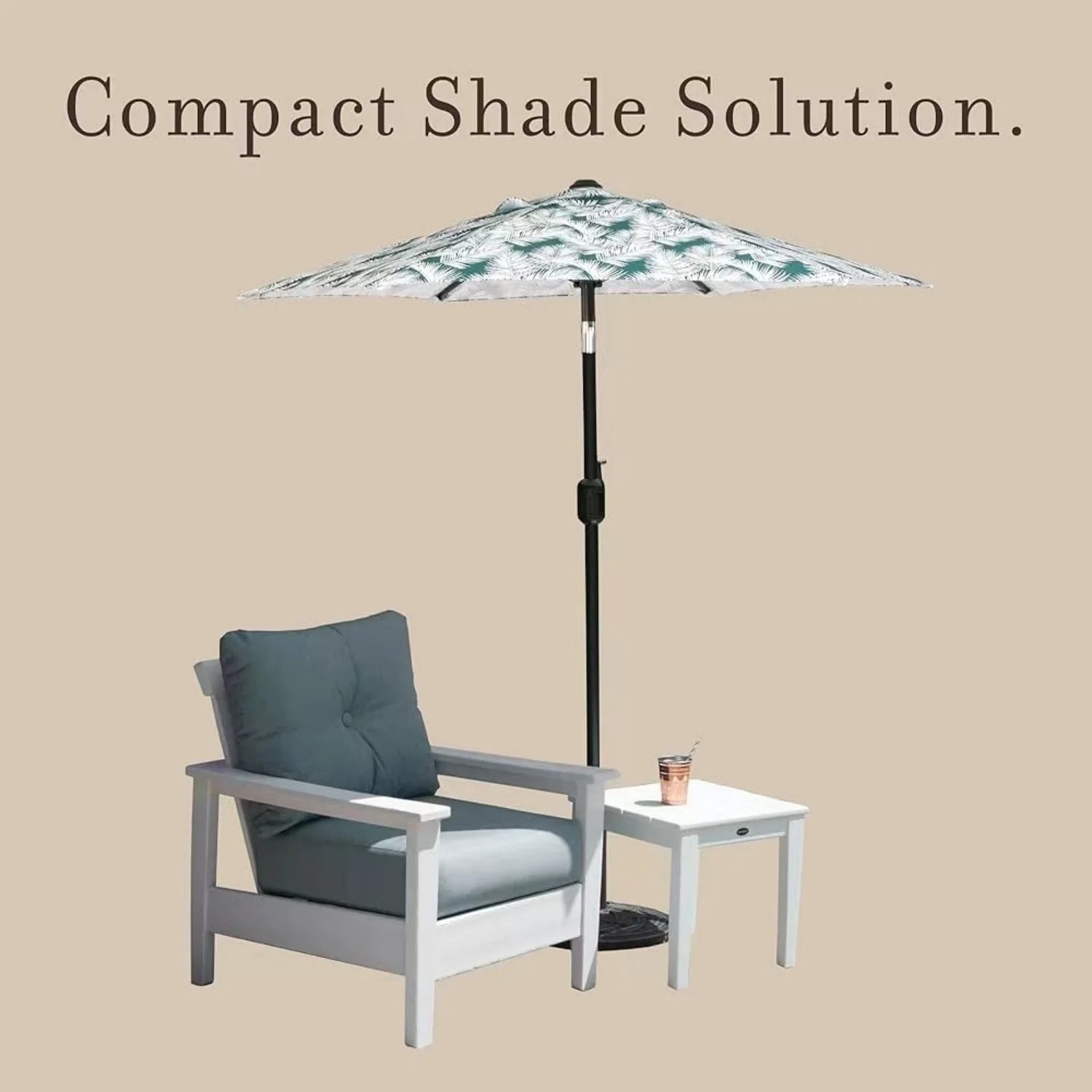 6 Ft Outdoor Patio Umbrella, Easy Open/Close Crank and Push Button Tilt Adjustment, Market Umbrellas