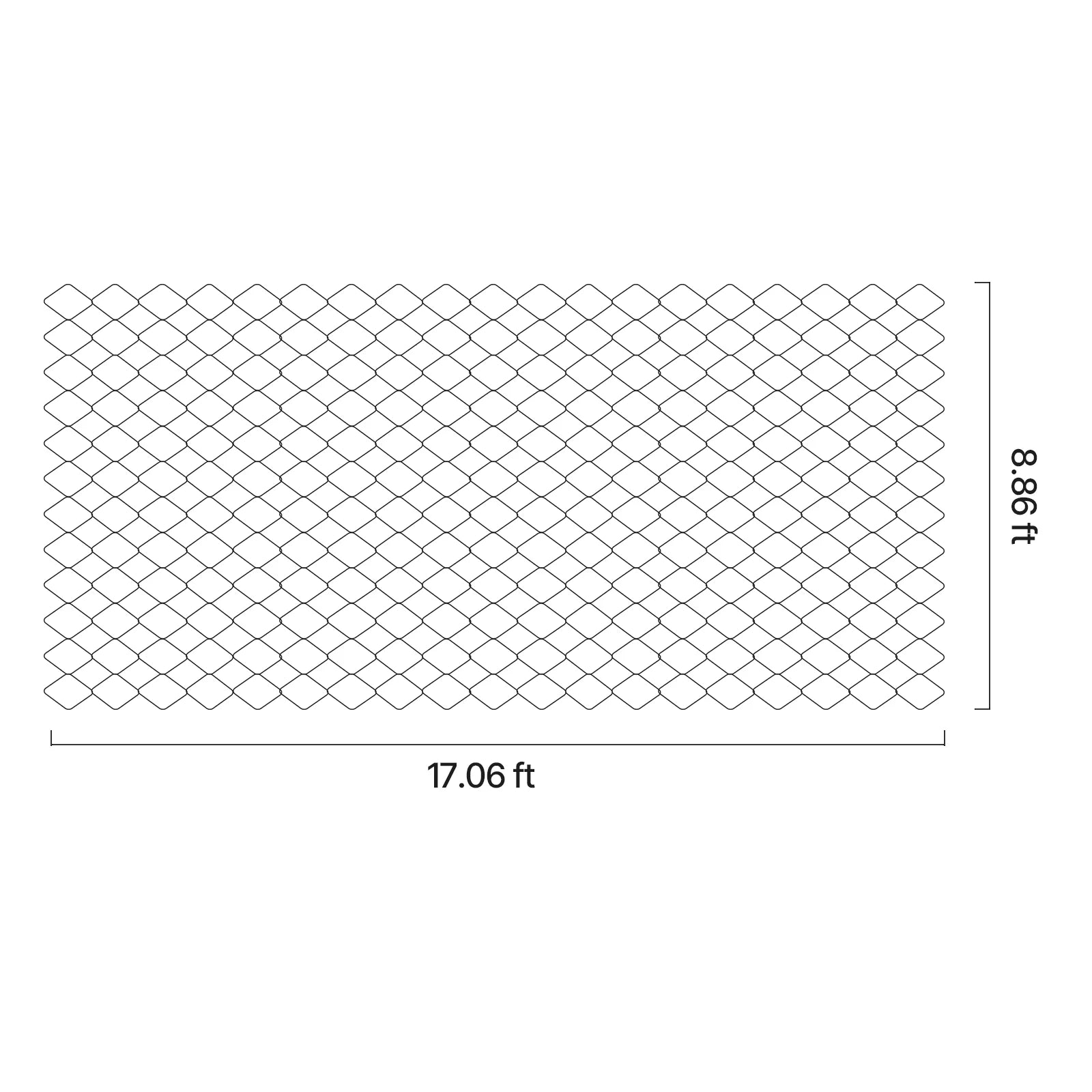 KFFKFF Gravel Grid, 4 Inch Depth, 17.06 x 8.86 FT/5200 x 2700 mm, Supports 1880 LBS Per Sq ft, Permeable Ground Stabilizer for Garden, Patio, Walkway, RV Parking Slopes