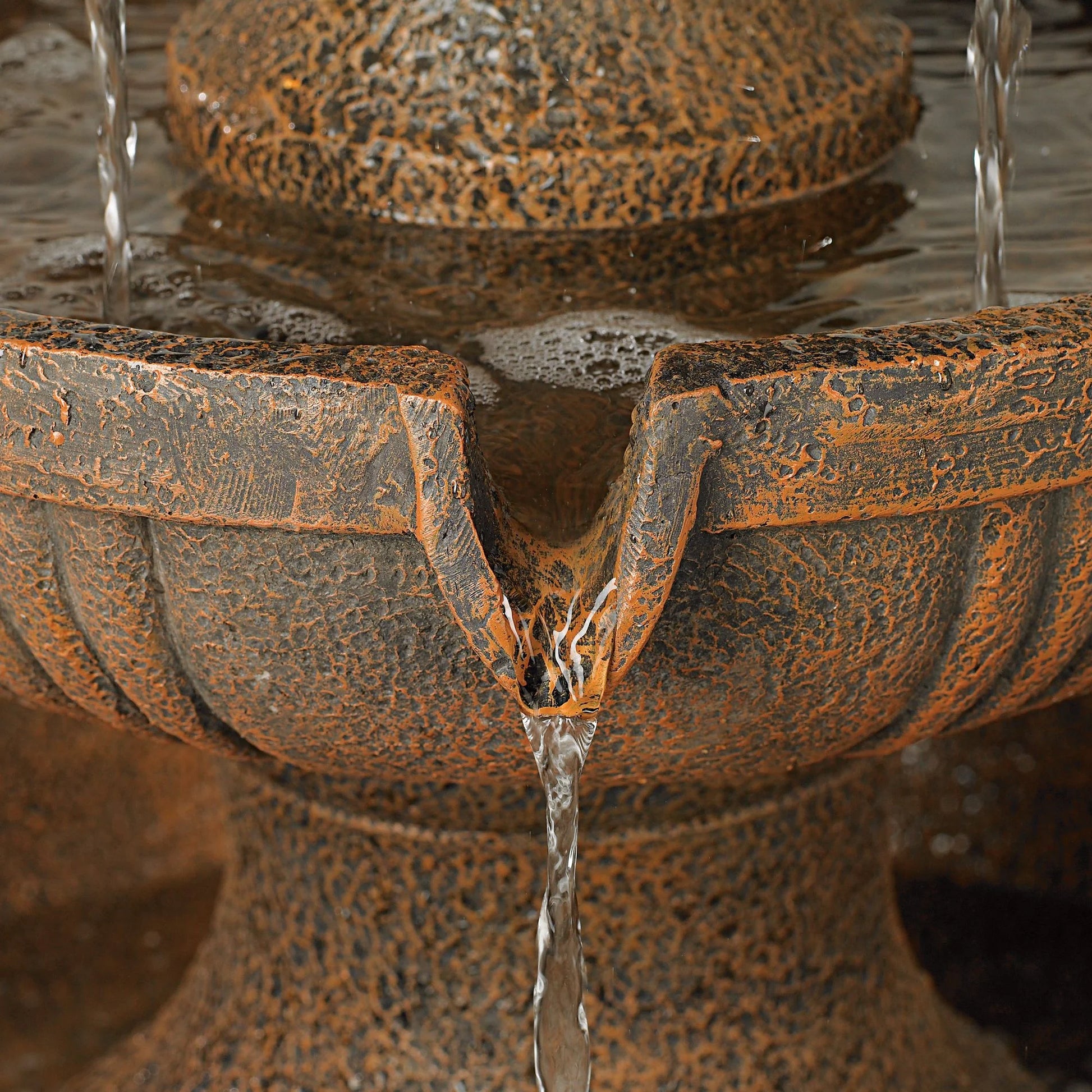 Ravenna 43" High Large Italian Indoor Outdoor Decor Faux Stone Floor Fountain Waterfall Outside Garden Patio