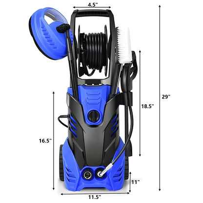 YouYeap 3000 PSI Electric Pressure Washer 2.0 GPM for Household, Great for Cars, Patios, Siding, Driveways