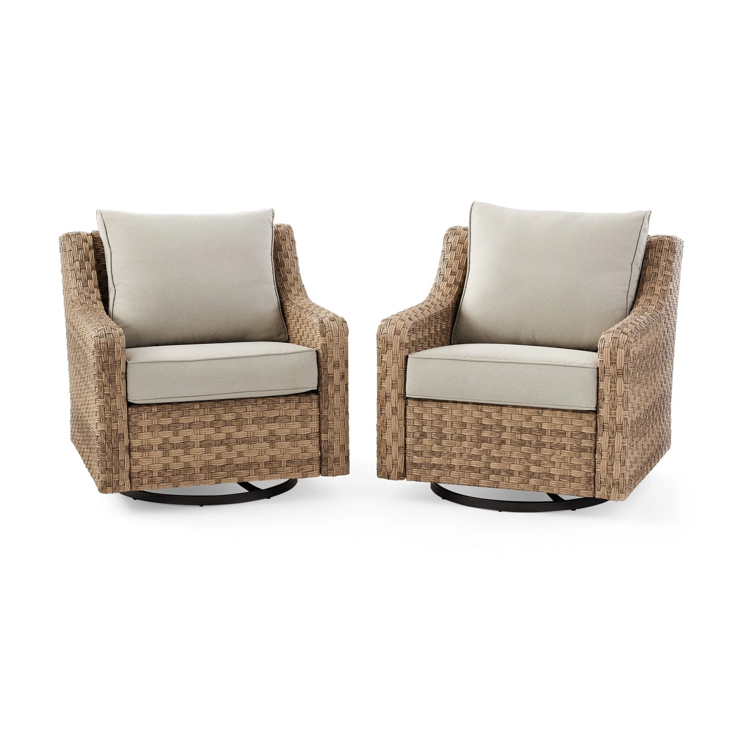Better Homes & Gardens River Oaks 2-Piece Swivel Gliders with Patio Covers