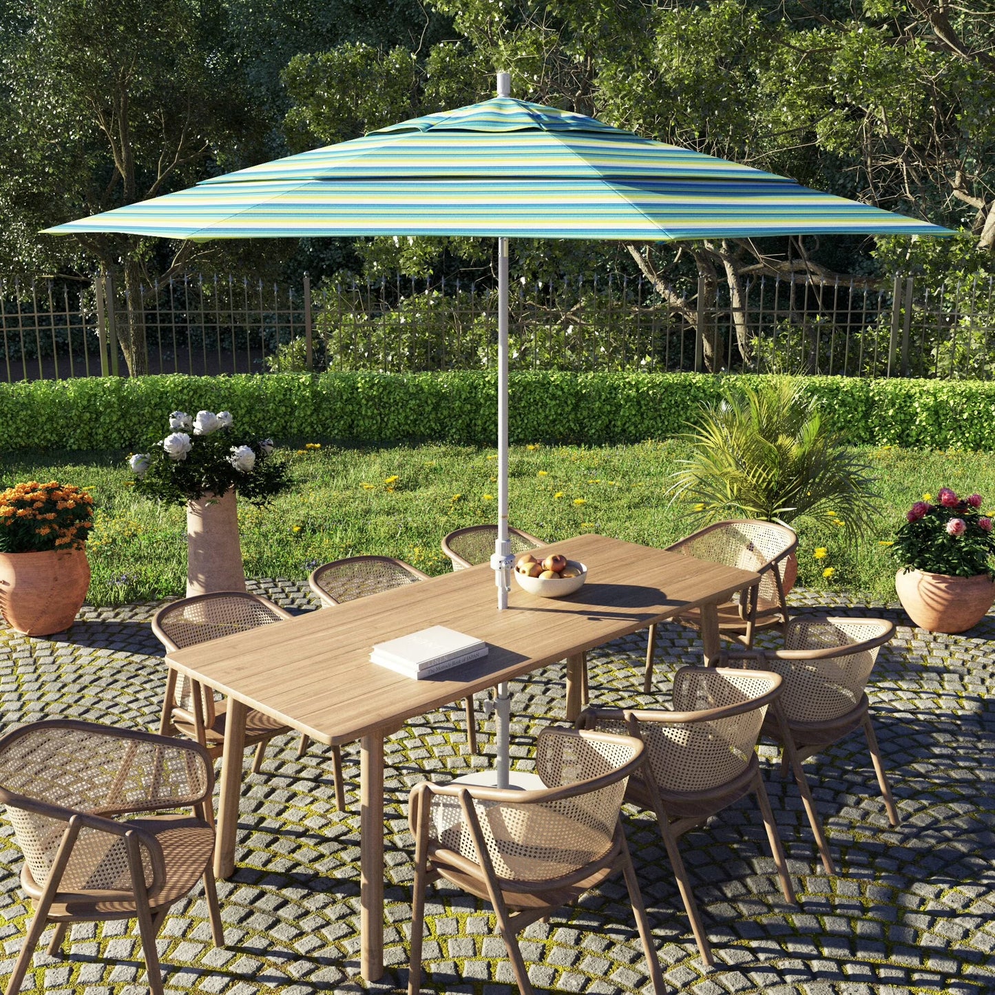 California Umbrella 11' Patio Umbrella in Dolce Mango