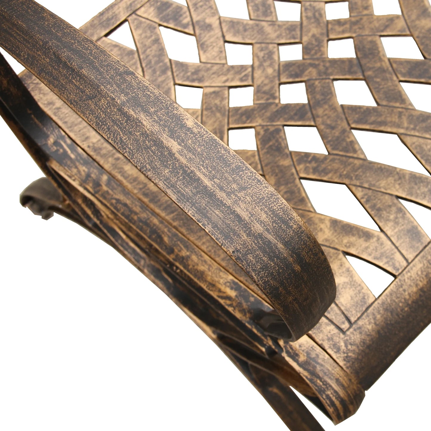 Oakland Living Corporation Ornate Traditional Outdoor Cast Aluminum Patio Dining Chair Bronze