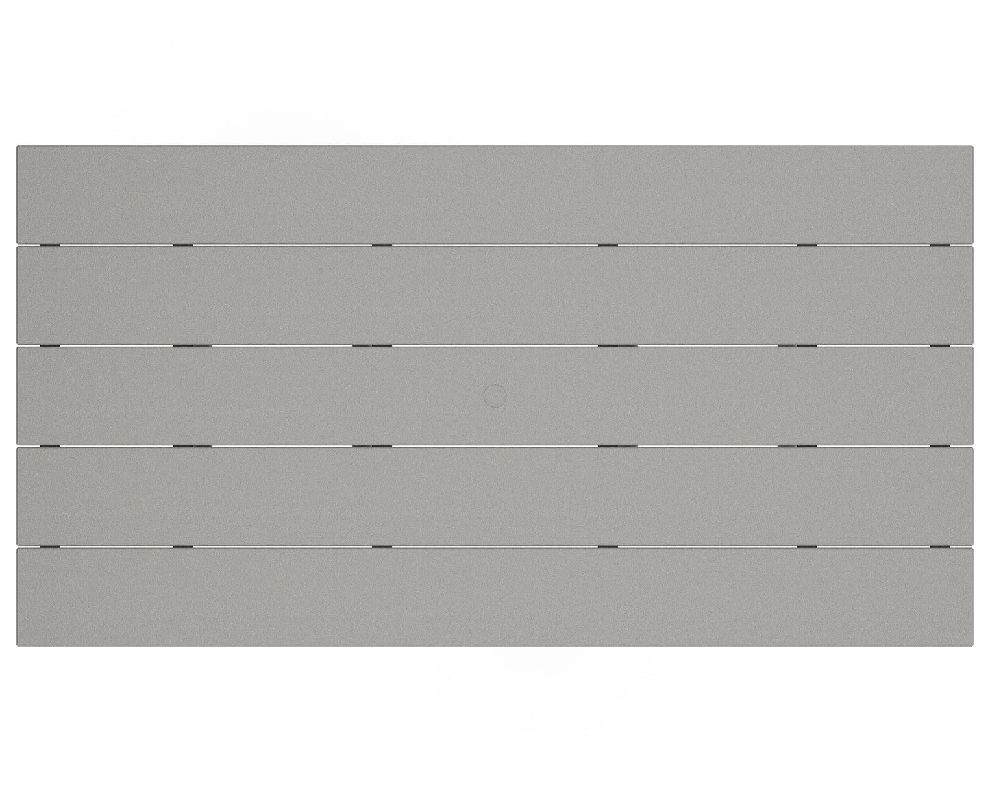 POLYWOOD 37" x 72" Farmhouse Patio Bar Table with Weather-Resistant Design, Slate Grey