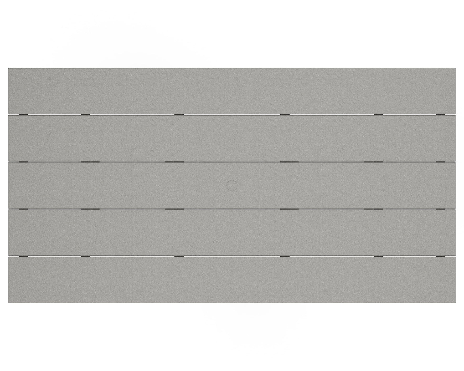 POLYWOOD 37" x 72" Farmhouse Patio Bar Table with Weather-Resistant Design, Slate Grey