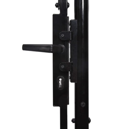 VidaXL Multi Sizes Double Door Fence Gate with Spear Top Outdoor Patio Barrier