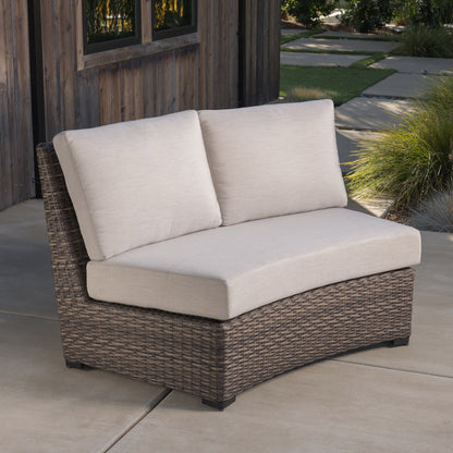 SunVilla Middleton 7-piece Fire Outdoor Patio Sectional Seating Set