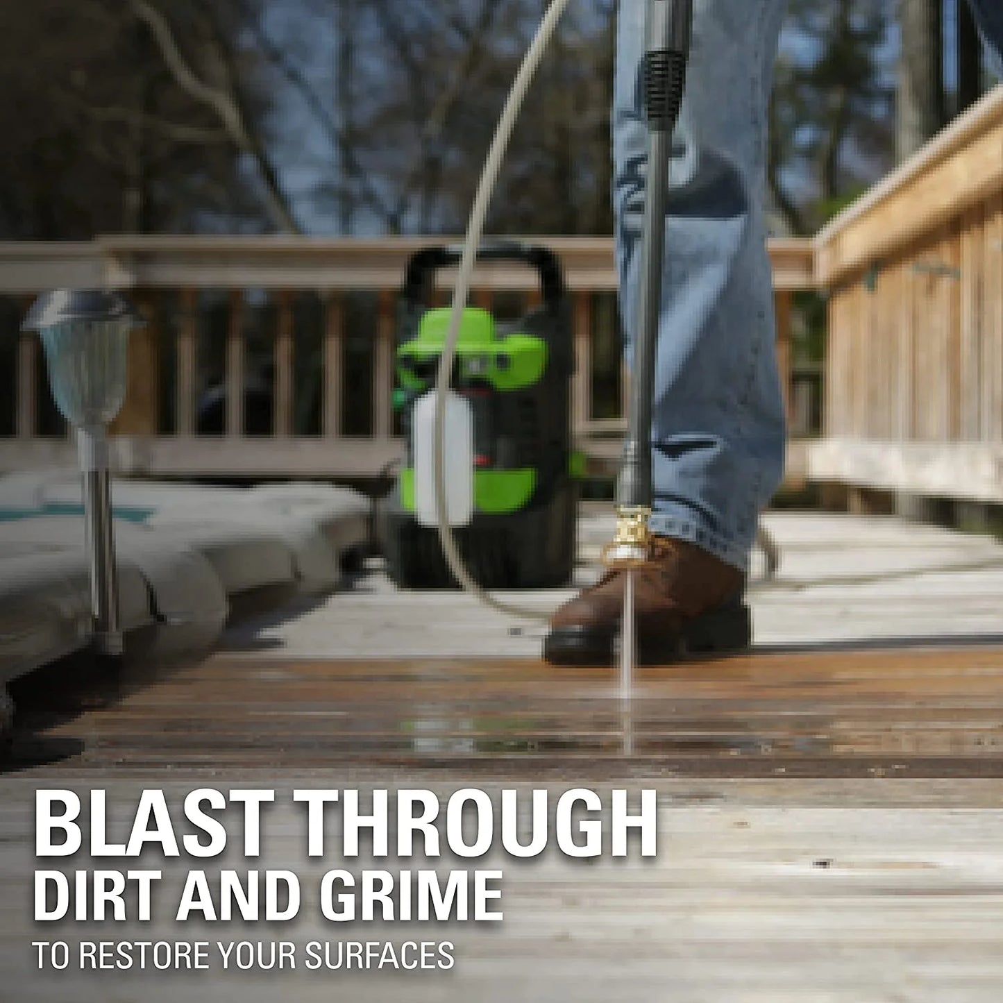 Greenworks 1600 Psi (1.2 GPM) Electric Pressure Washer Great for Cars, Patios, Driveways