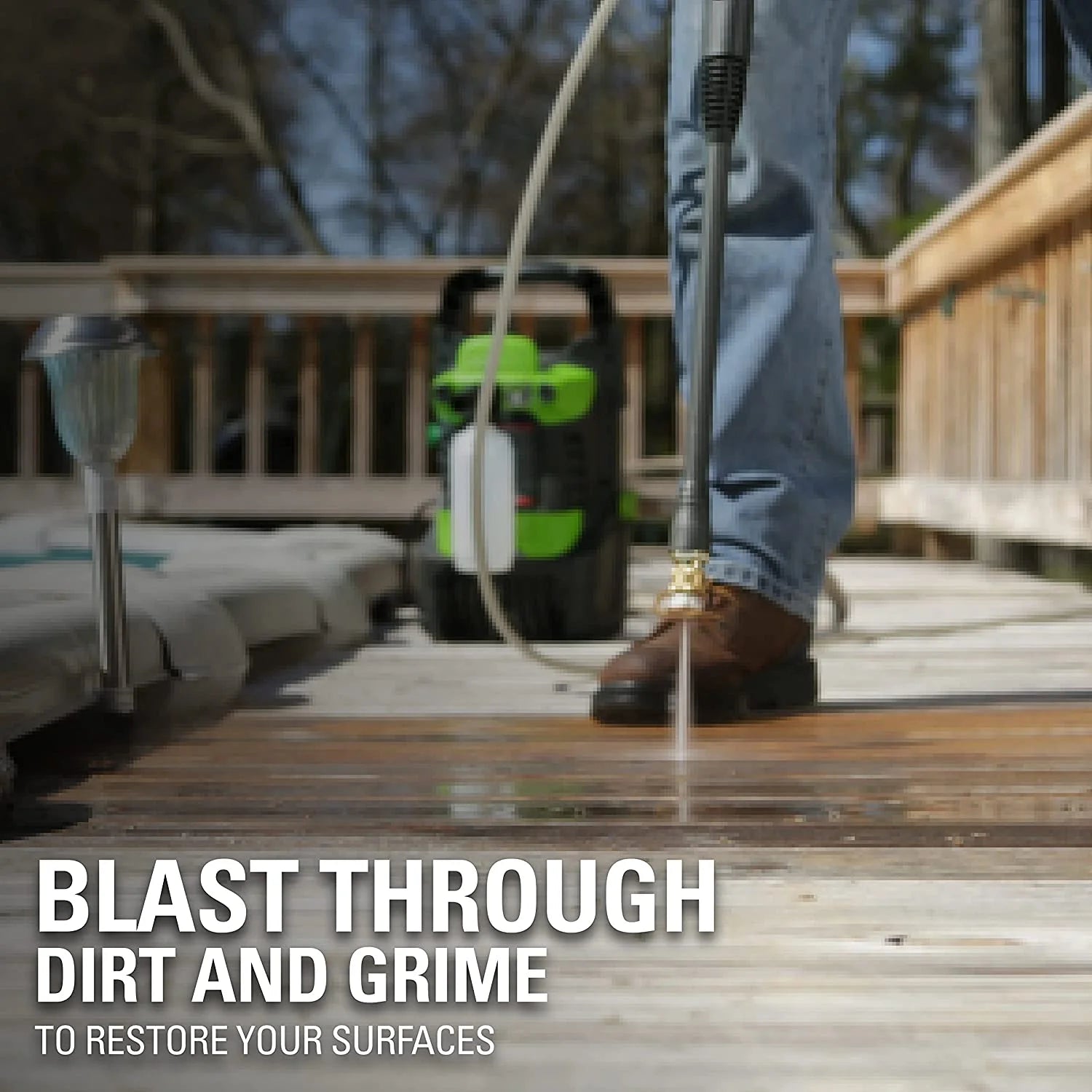 Greenworks 1600 Psi (1.2 GPM) Electric Pressure Washer Great for Cars, Patios, Driveways