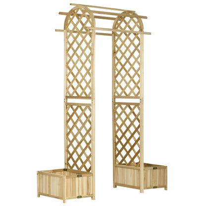 Outsunny Galvanized Raised Garden Bed,24" X 24" X 11.75" Outdoor Planter Box with Trellis Tomato Cage and Open Bottom for Climbing Vines,Vegetables,Flowers In Backyard,Garden,Patio,Cream,White Steel