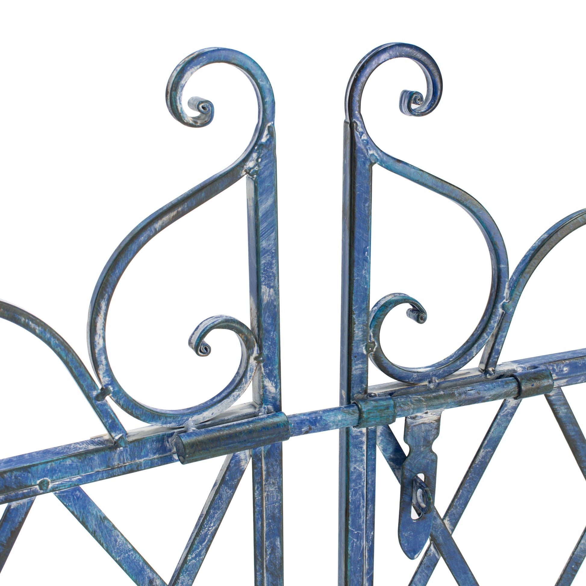SAFAVIEH Beatrix Outdoor Patio Arbor with Door, Antique Blue