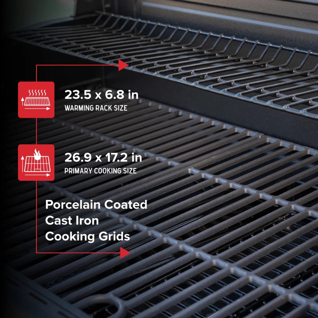 Nexgrill 3-Burner Propane Gas Grill with Side Tables, 27,000BTUs, Stainless Steel Lid, Spacious 429 SQ. In. Cooking Space, BBQ Grill for Outdoor Cooking, Patios, Parties, and More - 720-1012