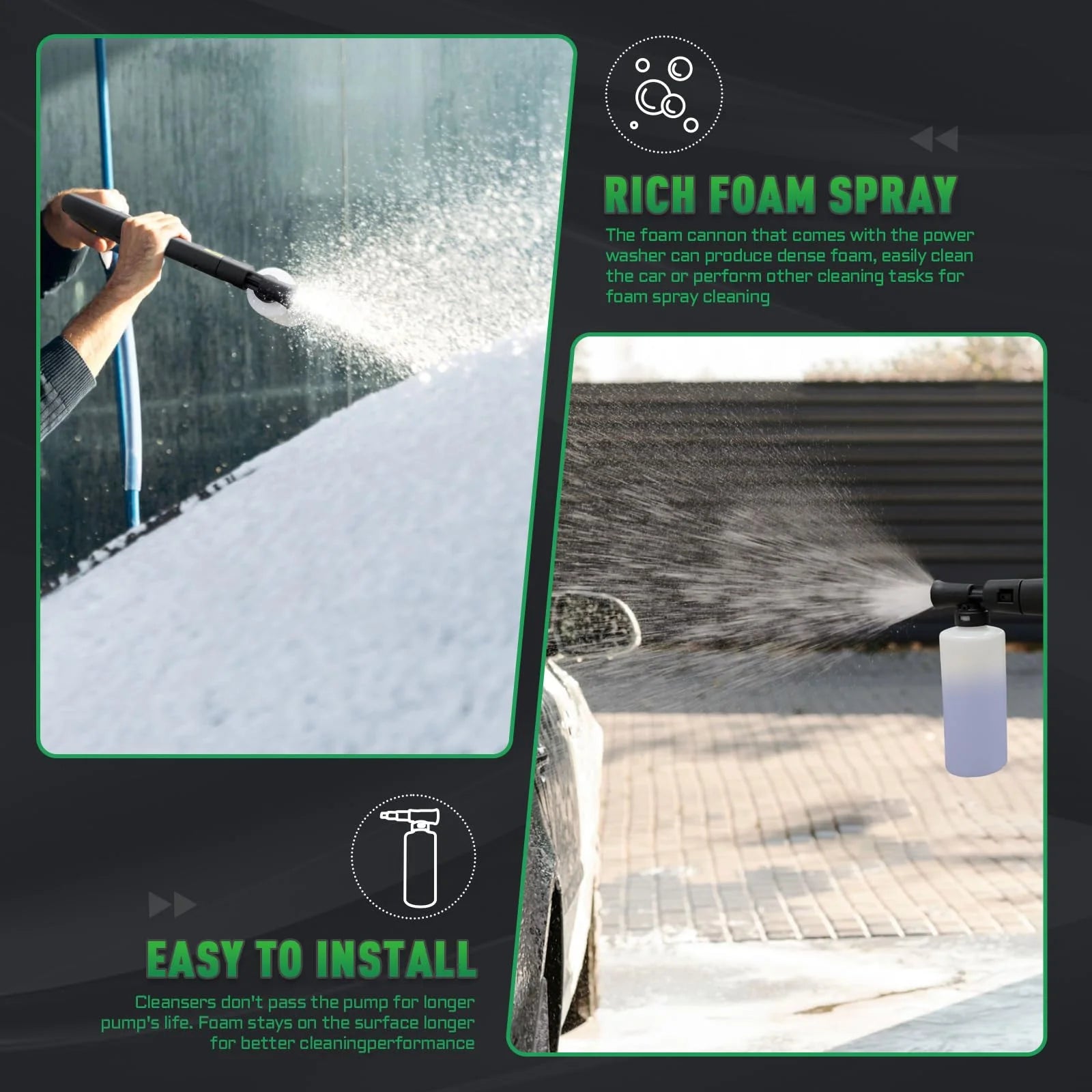 Electric Pressure Washer 5000PSI-Max 3.2GPM Electric Power Washer with Touch Screen 3 Levels of Adjustment Effortlessly Car Water Washer for Home Patio