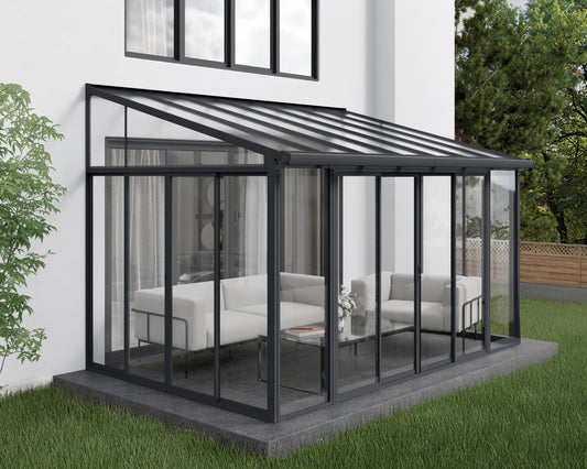 Palram - Canopia SanRemo 10' x 14' Patio Enclosure - Gray/Clear