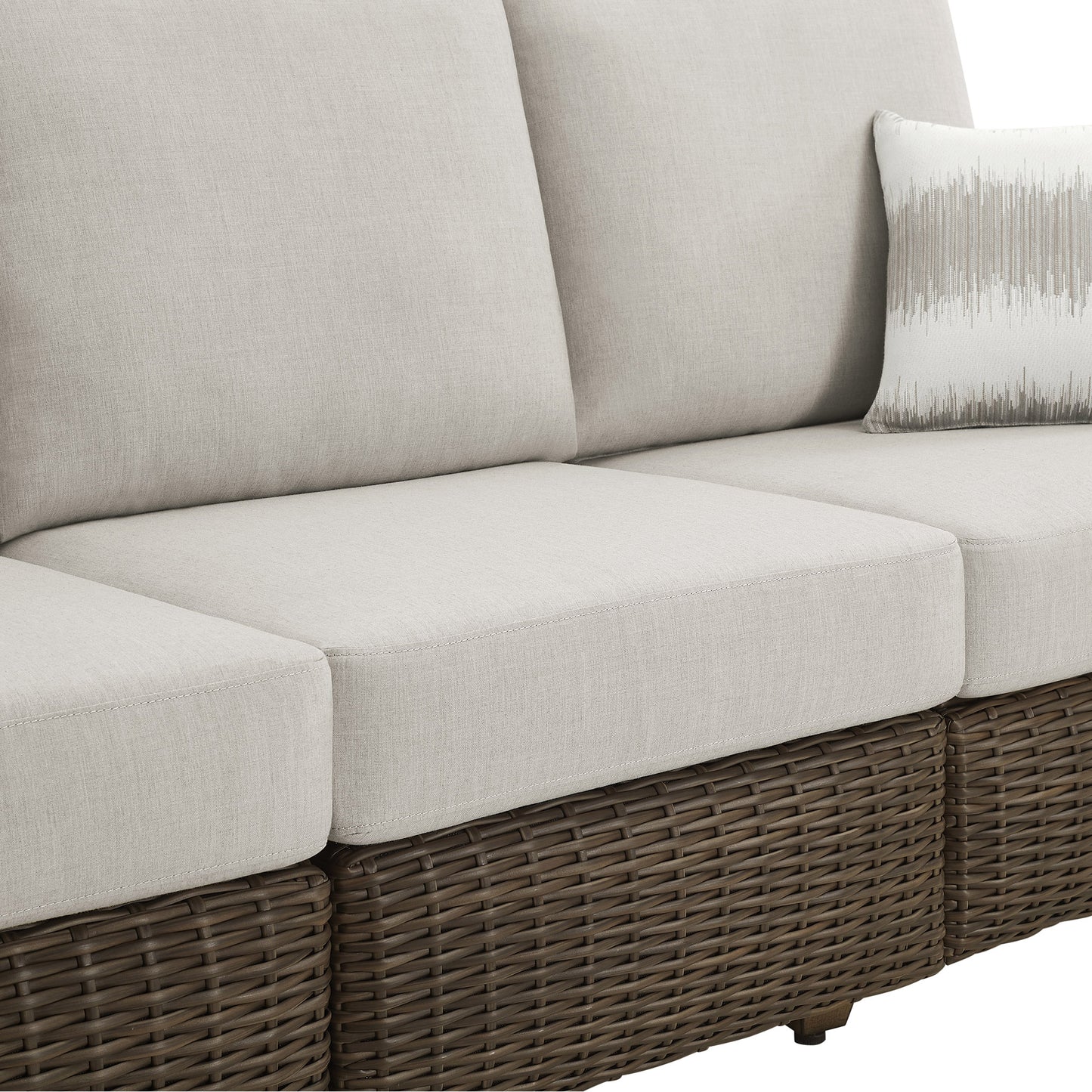 Thomasville Barston 4-piece Outdoor Patio Seating with Kick-out Foot Rests