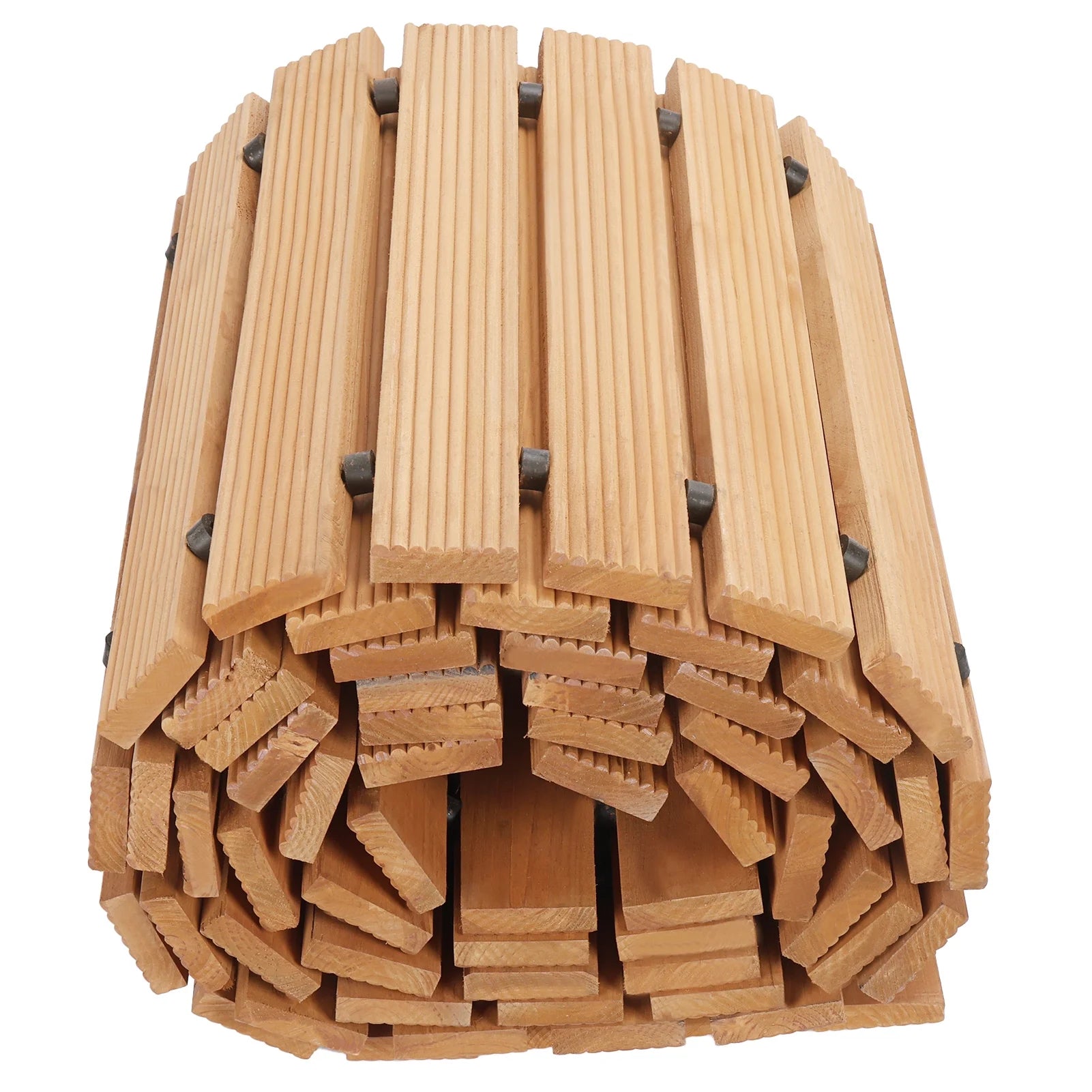 KMYY 12 ft x 45cm Garden Pathway,Wooden Garden Pathway,Outdoor Roll Out Walkway Pathway,Wooden Garden Bridge Walking Passage for Patio,Lawn,Backyard,Beach