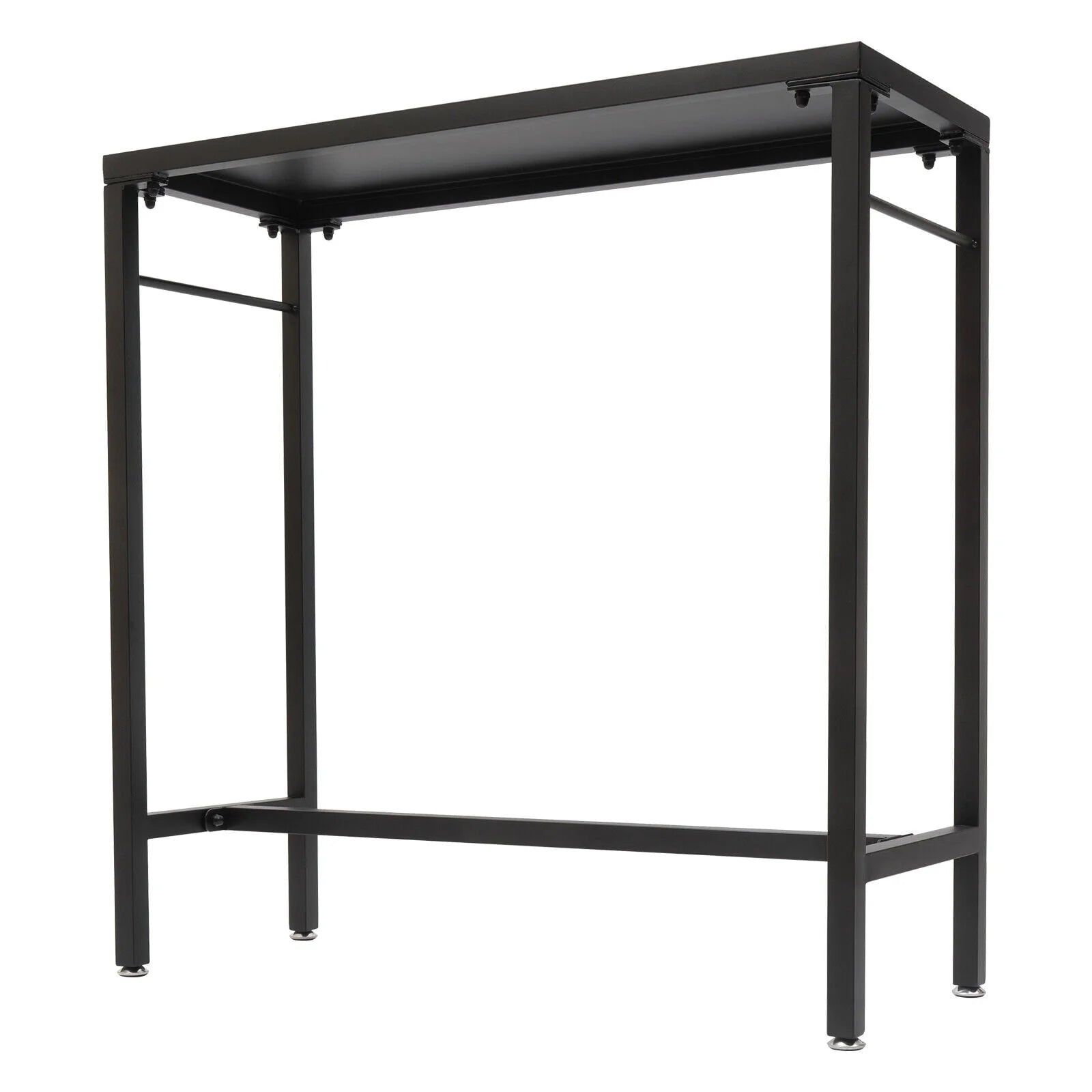 Outdoor Bar Table - 39" Narrow Rectangular Bar Height Pub Table, Tall Bar Height Table Sturdy Metal Frame Tall Table Counter with Feet, for Patio, Balcony, Dinning Room,Garden