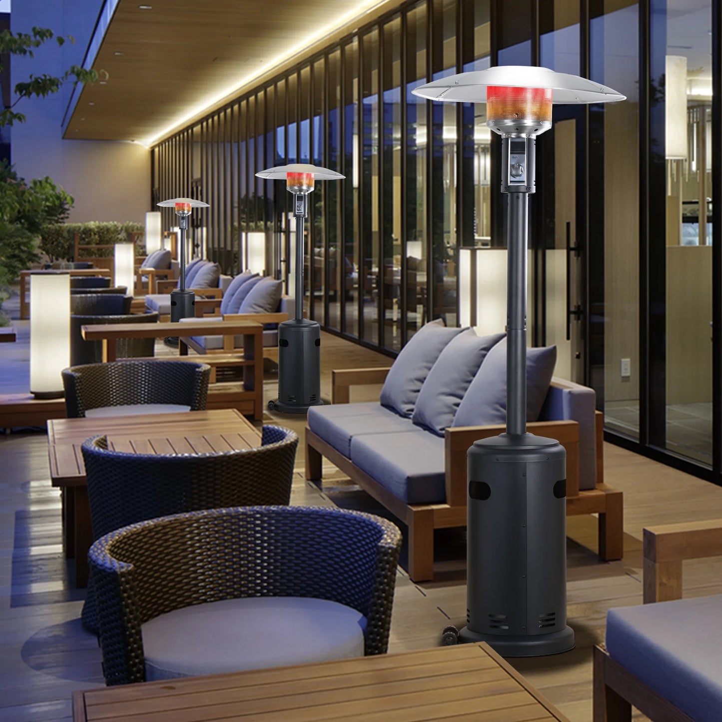 BALI OUTDOORS Gas Patio Heater Propane Patio Heater 40,000 BTU Outdoor Heaters for Patio