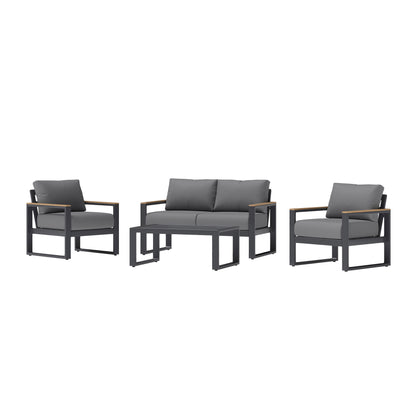 Sierra 4-piece Outdoor Patio Seating Set