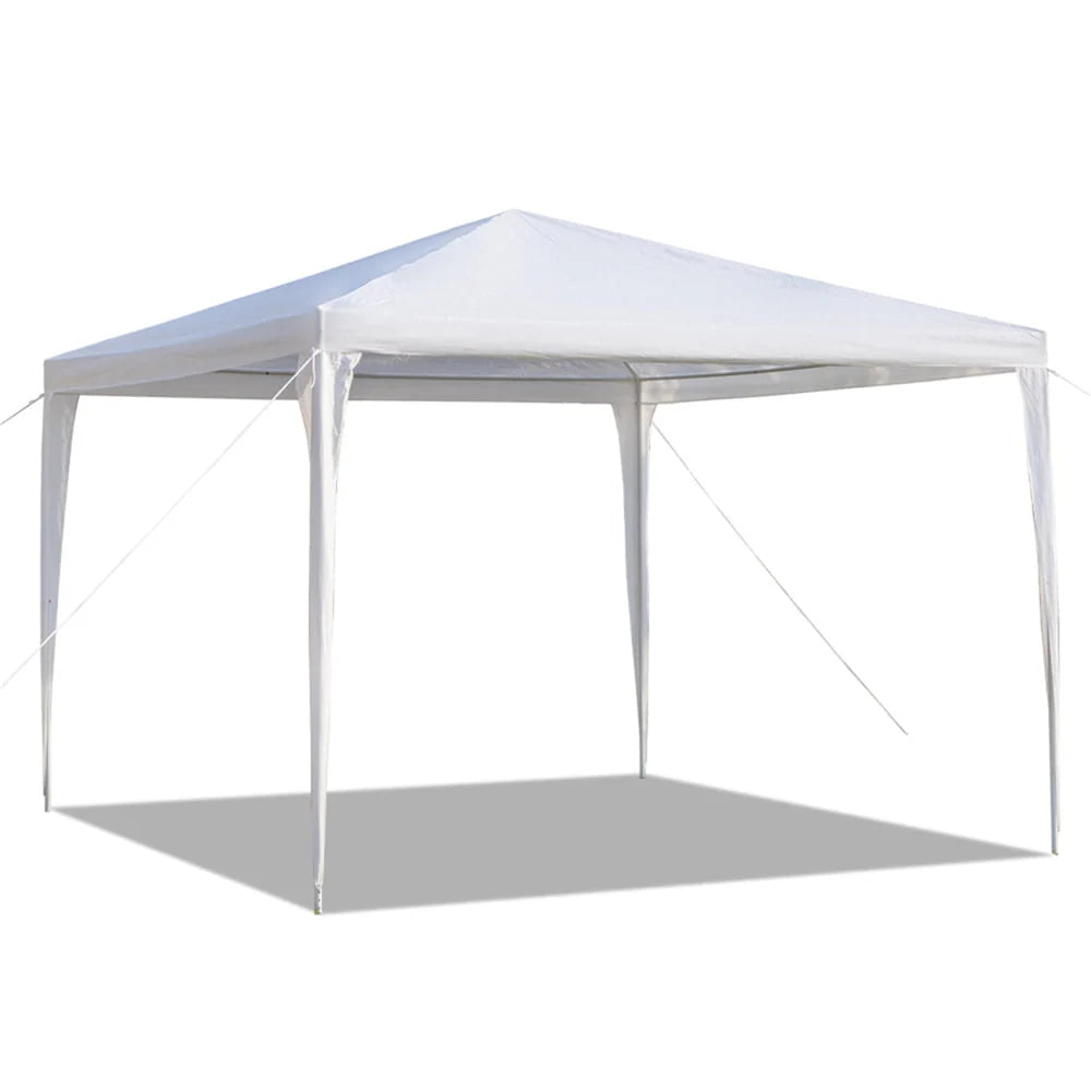 Wedding Party Tent, SEGMART 10' x 10' Outdoor Canopy Tent without SideWalls, Upgraded White Backyard Tent for Outsides, Patio Gazebo Tent BBQ Shelter for Garden Camping Grill, LLL511