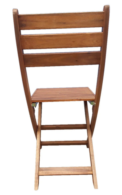 Mainstays Outdoor Patio 3-Piece Wood Bistro Set, Natural Color