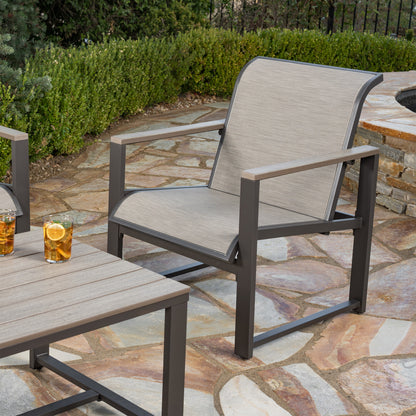 SunVilla Helio 4-piece Outdoor Patio Seating Set