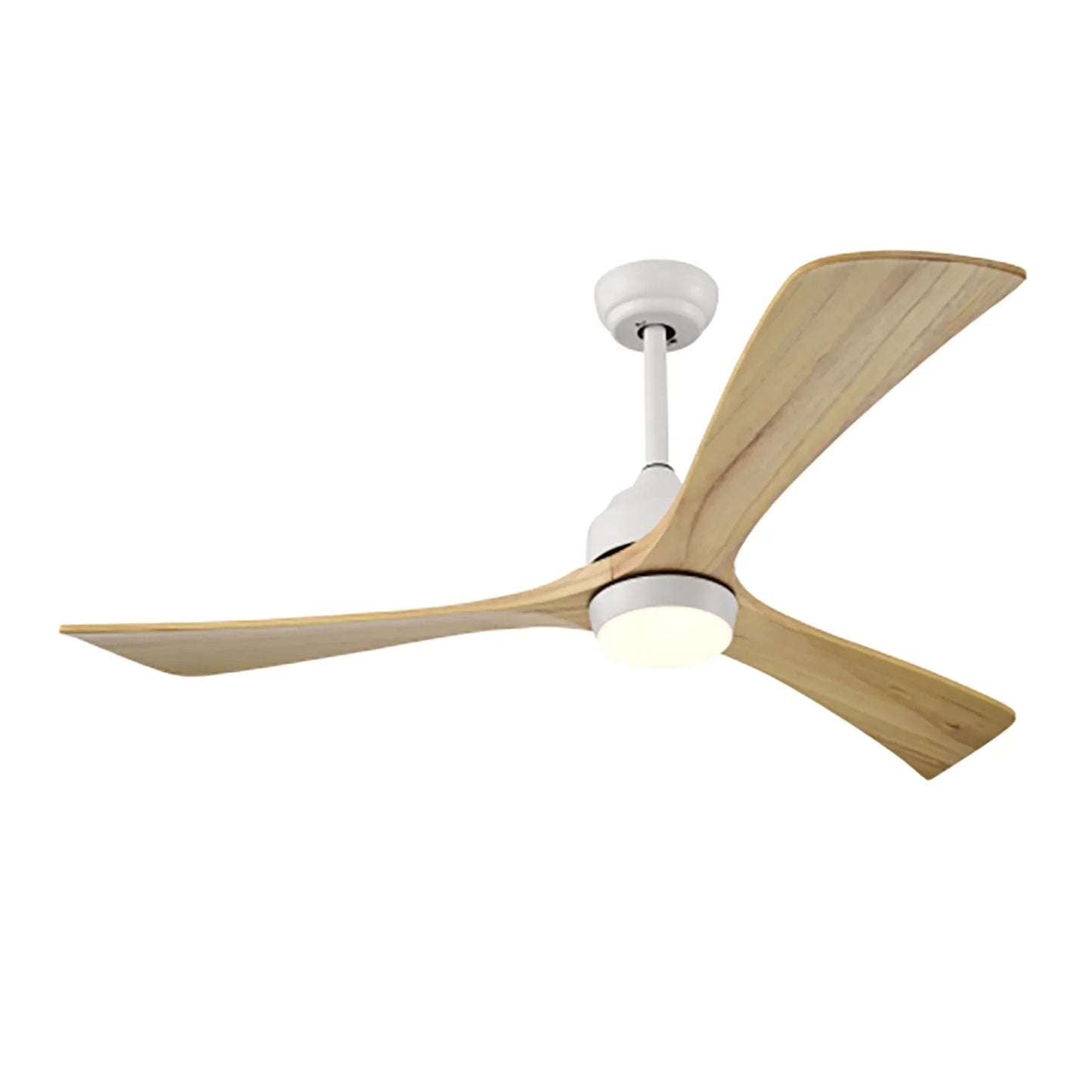 Spaco 52" Ceiling Fan, Indoor/Outdoor Ceiling Fans with Lights and Remote, Quiet DC Motor 3 Blade Ceiling Fans 6 Speed Levels for Bedroom Living Room Patio