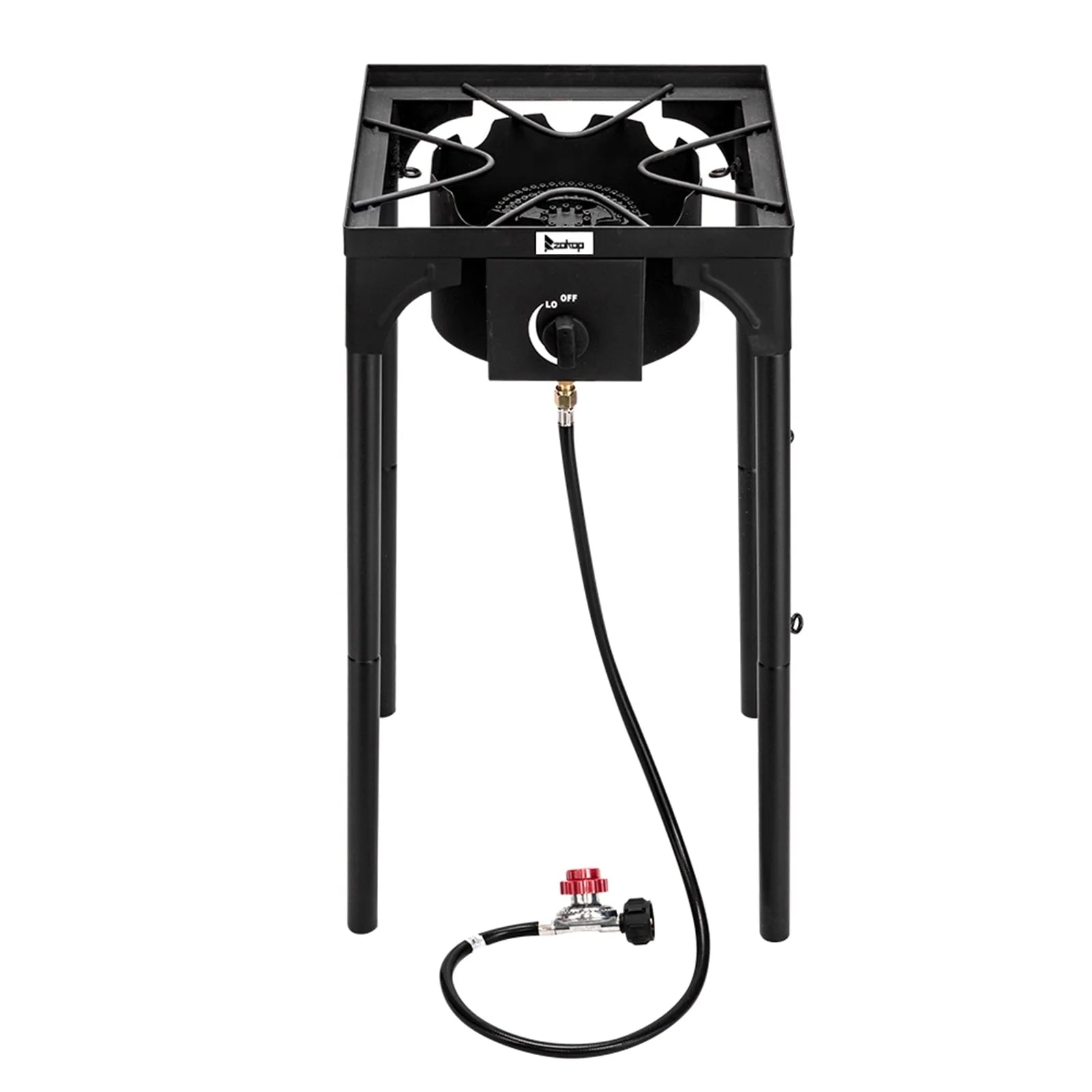 Outdoor Camp Stove High Pressure Propane Gas Cooker Portable Cast Iron Patio Cooking Single Burner