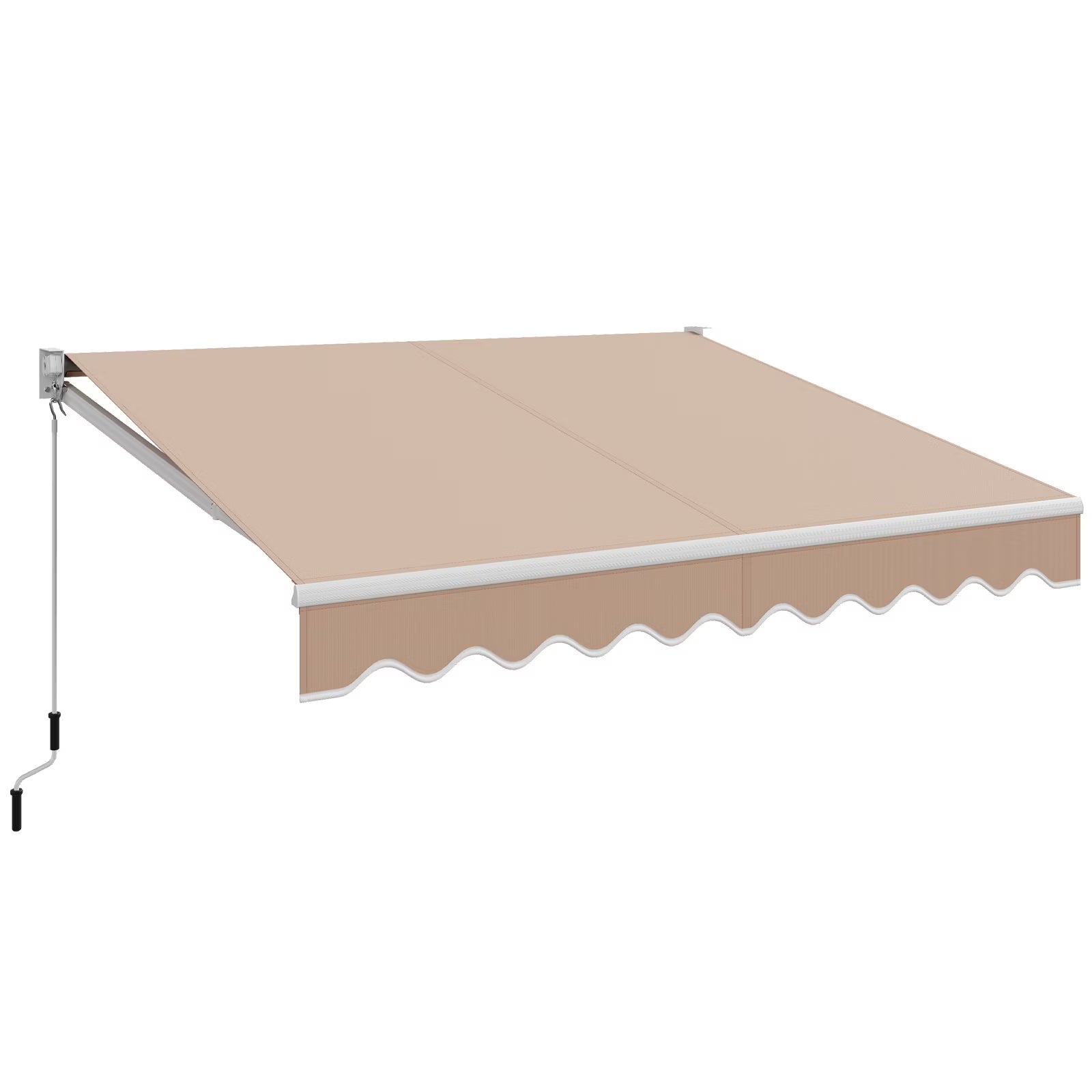 Costway 10' x 8' Retractable Awning Patio sun shade w/Crank Handle