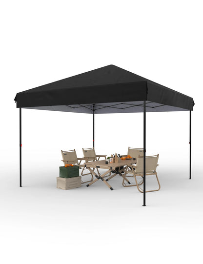 Danolapsi 10x10 Ft Pop Up Canopy Tent Easy One Person Set-up,Easy Outdoor Sun Shade,Instant Portable Shelter with 4 Stakes,4 Ropes,4 Sandbags for Patio, Outdoor Activities