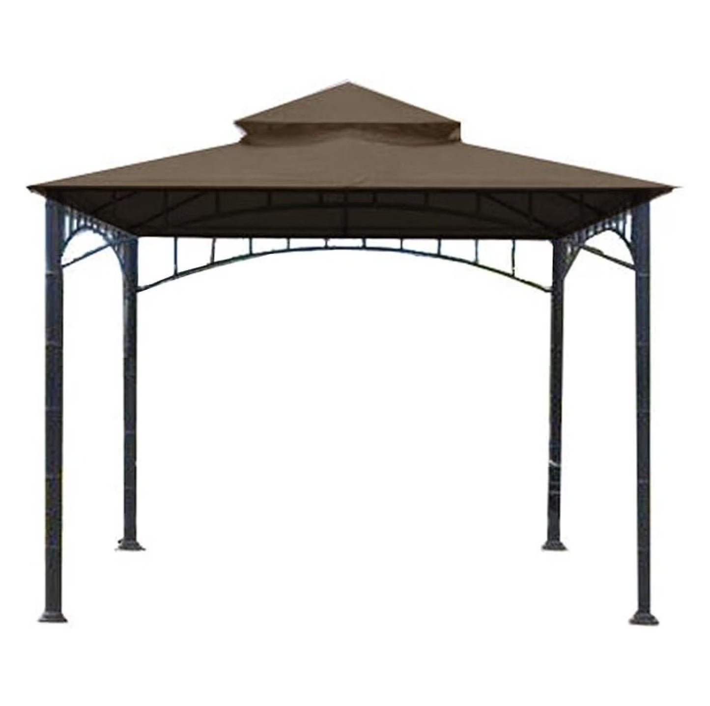Madaga Gazebo Replacement Canopy - RipLock 350 Nutmeg - 10x10 - Outdoor Patio Cover - Water Resistant - L-GZ136PST