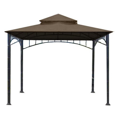 Madaga Gazebo Replacement Canopy - RipLock 350 Nutmeg - 10x10 - Outdoor Patio Cover - Water Resistant - L-GZ136PST